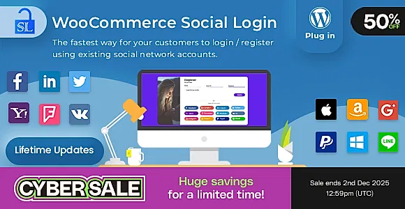 WooCommerce - Social Login WordPress Plugin