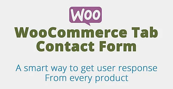 WooCommerce tabs contact form WordPress Plugin