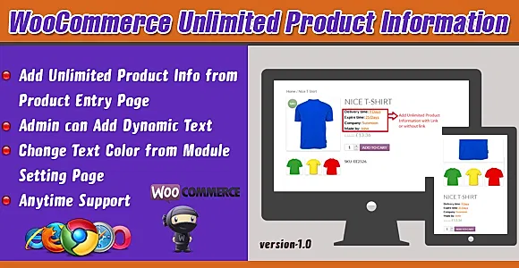 WooCommerce Unlimited Product Information