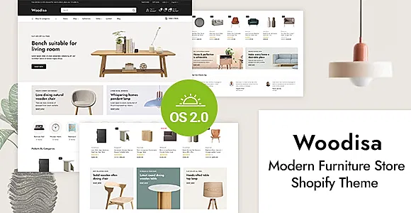 Woodisa - Interior Decor and Furniture Store Shopify 2.0 Responsive Theme