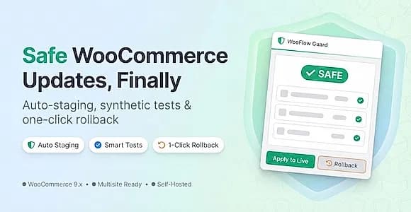 WooFlow Guard  Safe Updates for WooCommerce WordPress Plugin