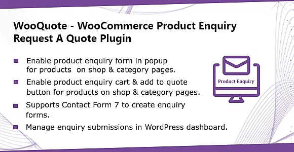 WooQuote - Product Enquiry WordPress Plugin