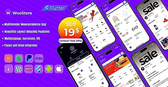 WooStore - Flutter WooCommerce Multivendor Full App