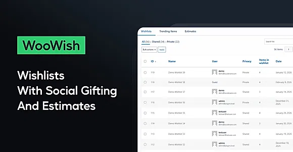 WooWish - WooCommerce Wishlist, Gifting and Estimates WordPress Plugin