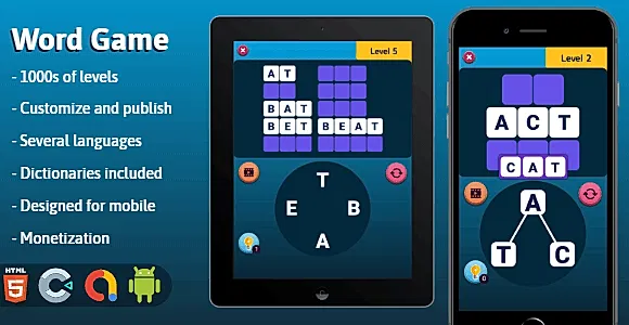 Word Game - HTML5 game (Construct 3)
