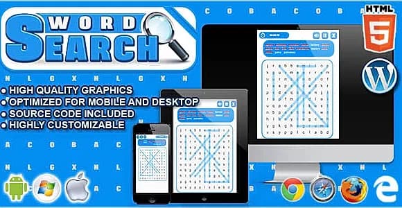 Word Search - HTML5 Word Game