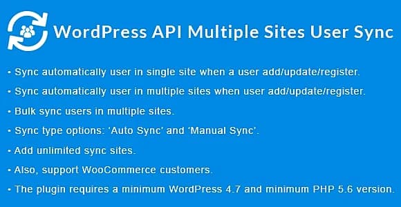 WordPress API Multiple Sites User Sync WordPress Plugin