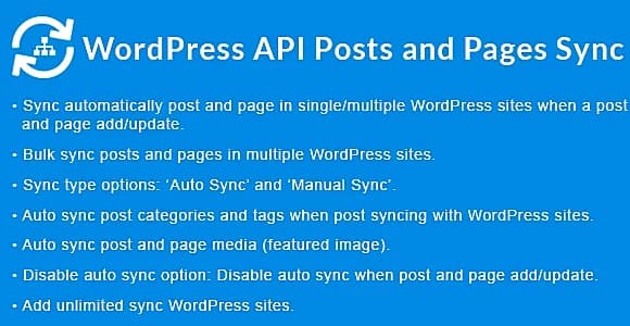 WordPress API Posts and Pages Sync with Multiple WordPress Sites WordPress Plugin