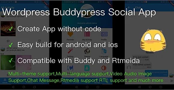 Wordpress Buddypress Social App