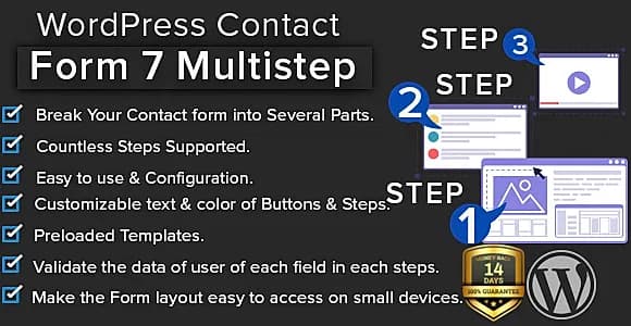 WordPress Contact Form 7 Multistep WordPress Plugin