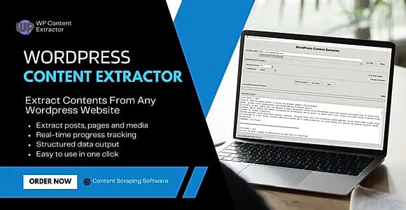 WordPress Content Extractor - Professional Desktop Application