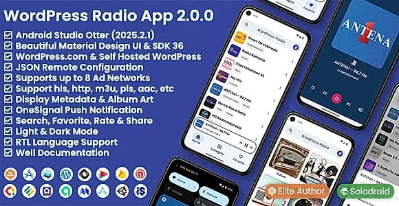 WordPress Radio App - WordPress API