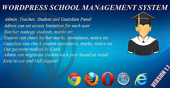 Wordpress School Management System