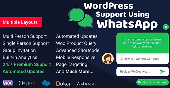 WordPress Support Using WhatsApp