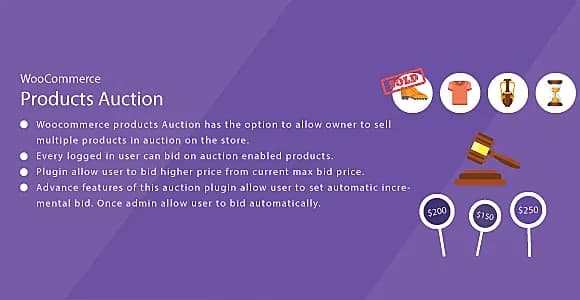 WordPress WooCommerce Auction Plugin