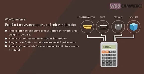 WordPress WooCommerce Measurement Price Estimator