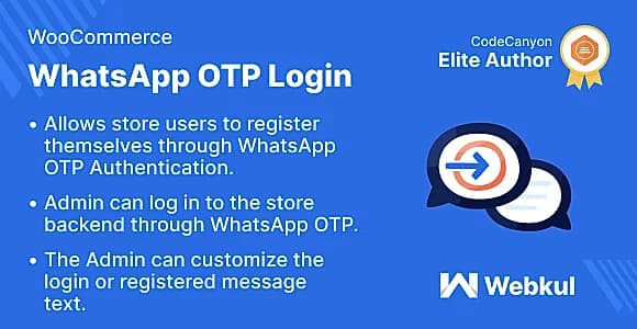 WordPress WooCommerce WhatsApp Login WordPress Plugin
