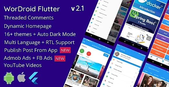 WorDroid Flutter - Full Wordpress App For Android and iOS