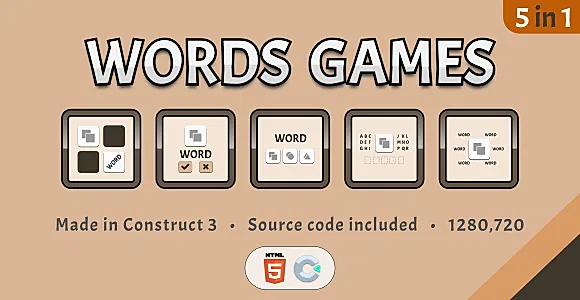 Words Games - HTML5 Educational Game