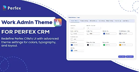 Work Admin Theme for Perfex CRM
