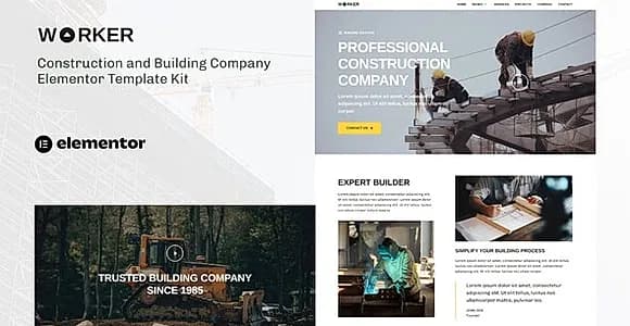 Worker - Construction & Building Company Elementor Template Kit