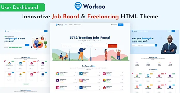 Workoo - Job Board & Freelancer Marketplace  HTML Template