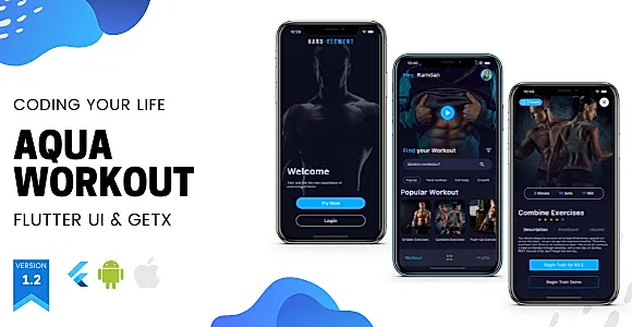 Workout (Fitness) App v1.3.0 - (Flutter UI Kit Only)