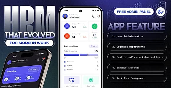 WorkZen – HRM & Payroll Management System with Mobile App