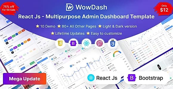 WowDash - React JS - Admin Dashboard Template Multipurpose