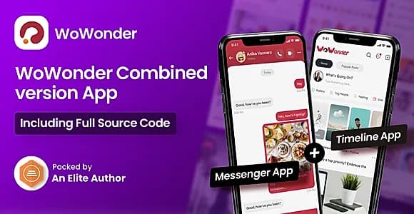 WoWonder Mobile - The Ultimate Combined Messenger & Timeline Mobile Application