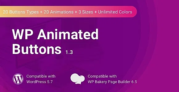 WP Animated Buttons | WPBakery Button Addon WordPress Plugin