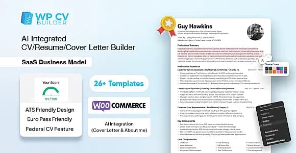 WP CV Builder Pro WordPress Plugin