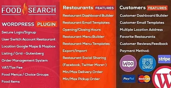 WP FoodSearch WordPress Plugin