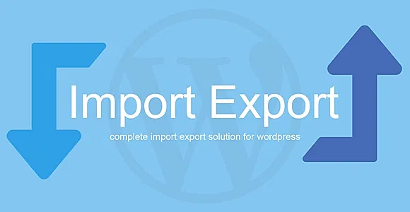 WP Import Export WordPress Plugin