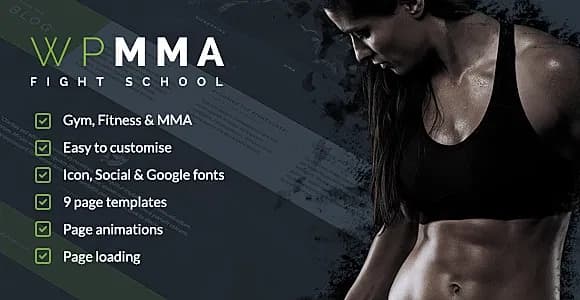 WP MMA - Gym & Fitness HTML Template