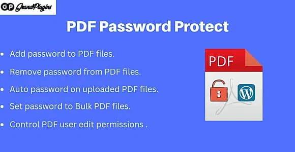 WP Password Protected PDF  [GrandPlugins][Envato] WordPress Plugin