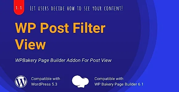 WP Post Filter View | WPBakery List/Grid View Addon WordPress Plugin
