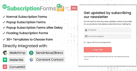 WP Subscription Forms PRO WordPress Plugin