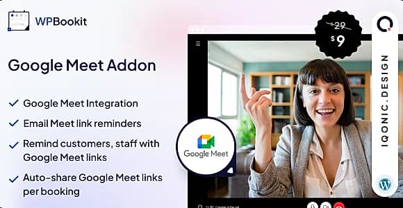WPBookit Google Meet Addon WordPress Plugin