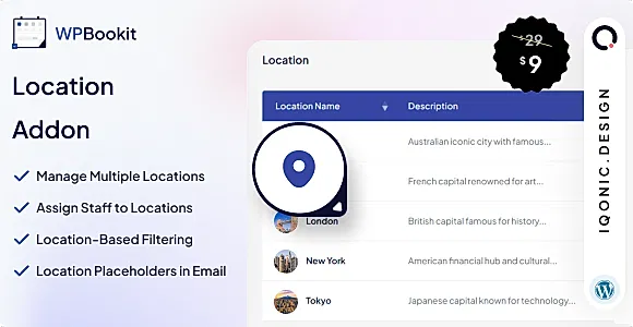 WPBookit - Location (Addon)