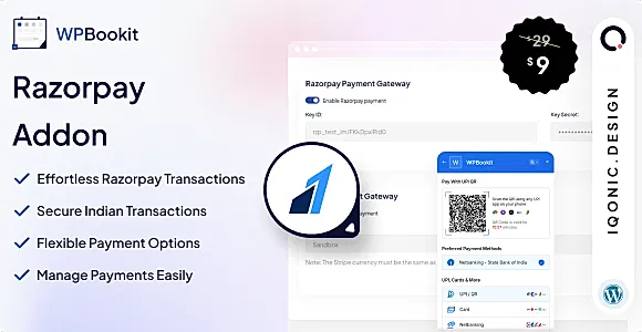 WPBookit Razorpay Payment Gateway Addon WordPress Plugin