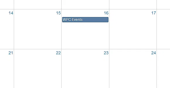 WPC Events