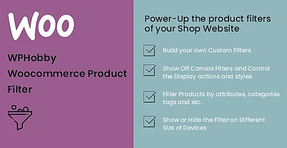 WPHobby WooCommerce Product Filter WordPress Plugin