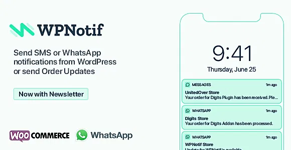 WPNotif: WordPress SMS & WhatsApp Notifications WordPress Plugin
