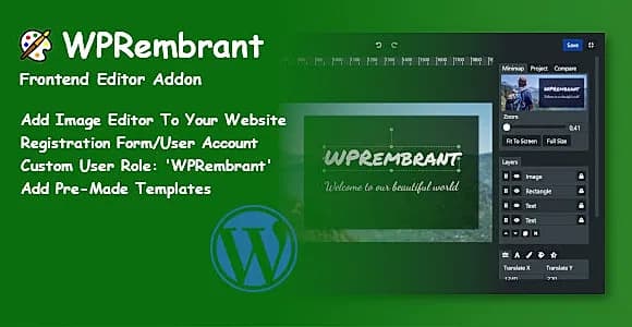 WPRembrant Frontend Editor WordPress Plugin