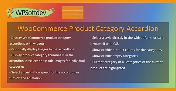 WPSoftdev WooCommerce Product Category Accordion