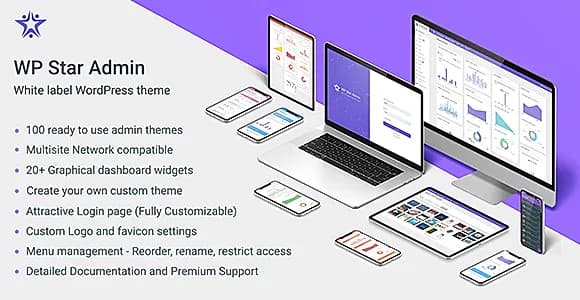 WPStar - White Label WordPress Admin Theme WordPress Plugin