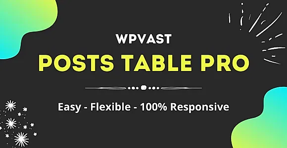 Wpvast Posts Table Pro