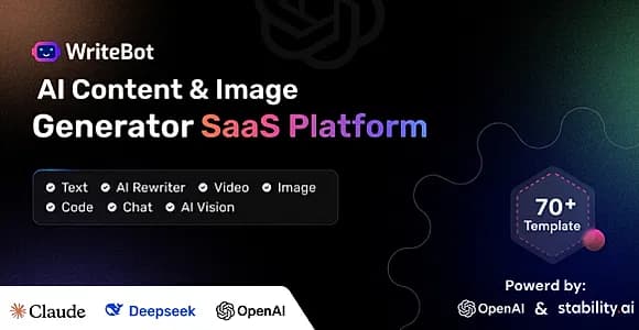 WriteBot - AI Content Generator SaaS Platform