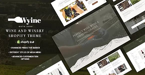 Wyine - Wine Shop & Liquor Store Shopify